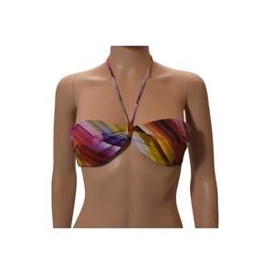 NEW LA PERLA women's underwire halter strap bandeau top in multicolor